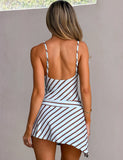 Load image into Gallery viewer, Babydoll striped mini dress